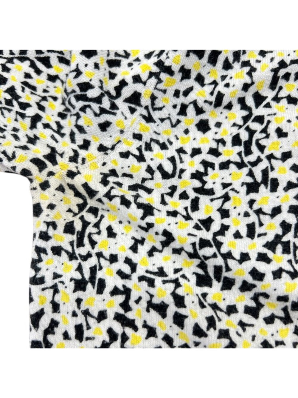 Diane Von Furstenberg Floral Preppy Quirky Cardigan Sweater Black Yellow Medium - Picture 8 of 10